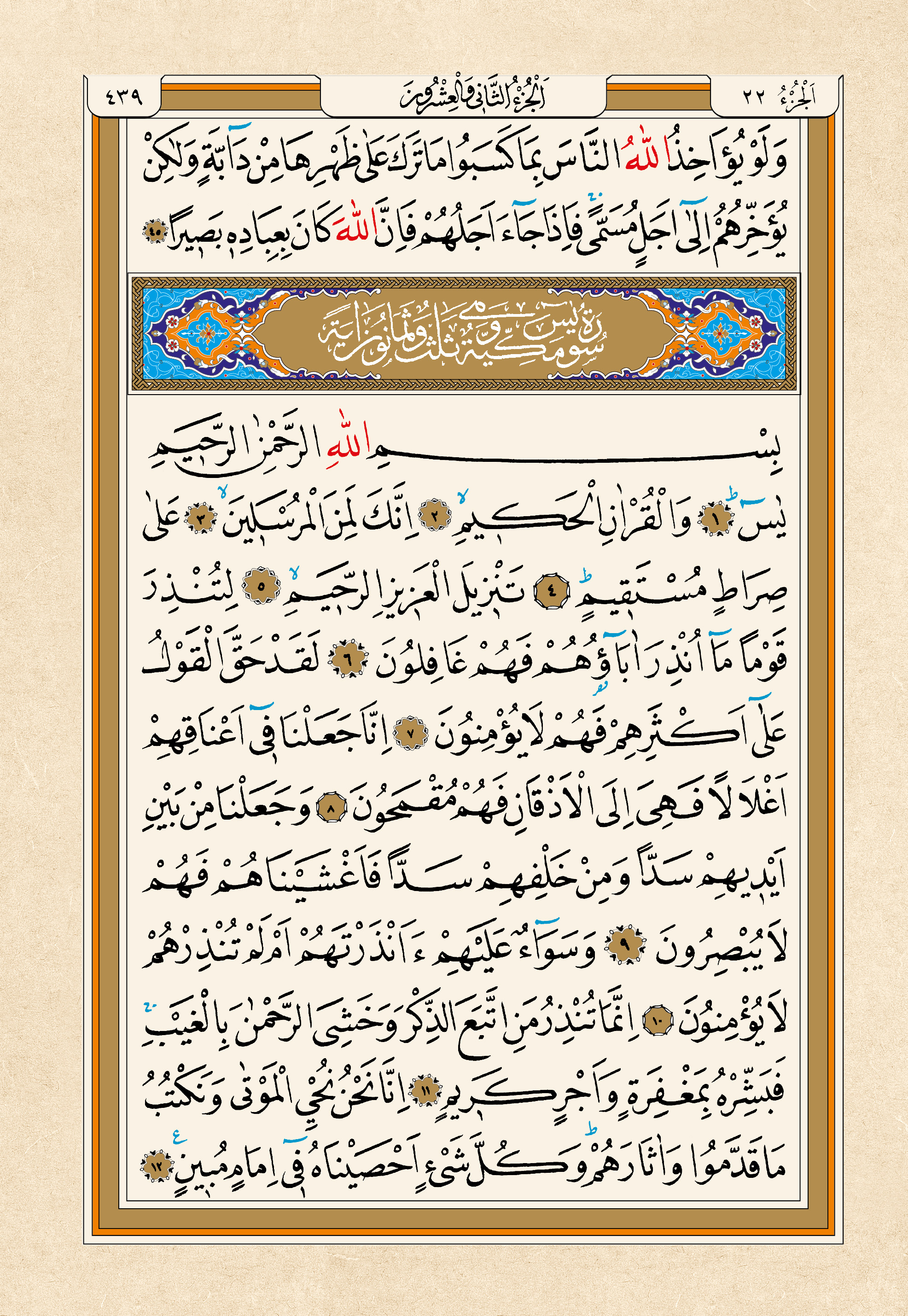 Kur'an-ı Kerim — 439. sayfa