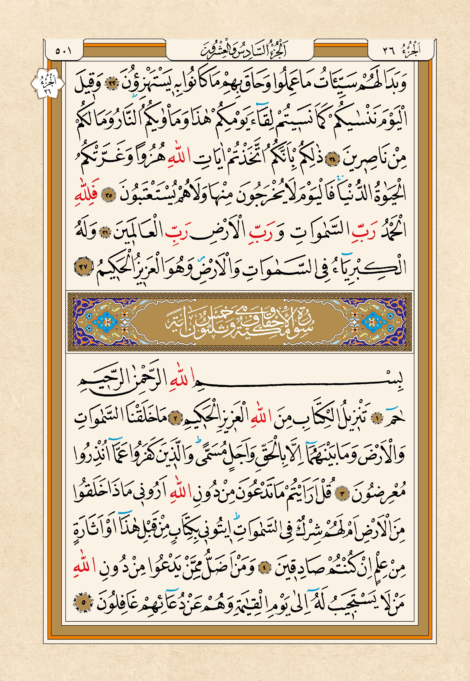 Kur'an-ı Kerim — 501. sayfa