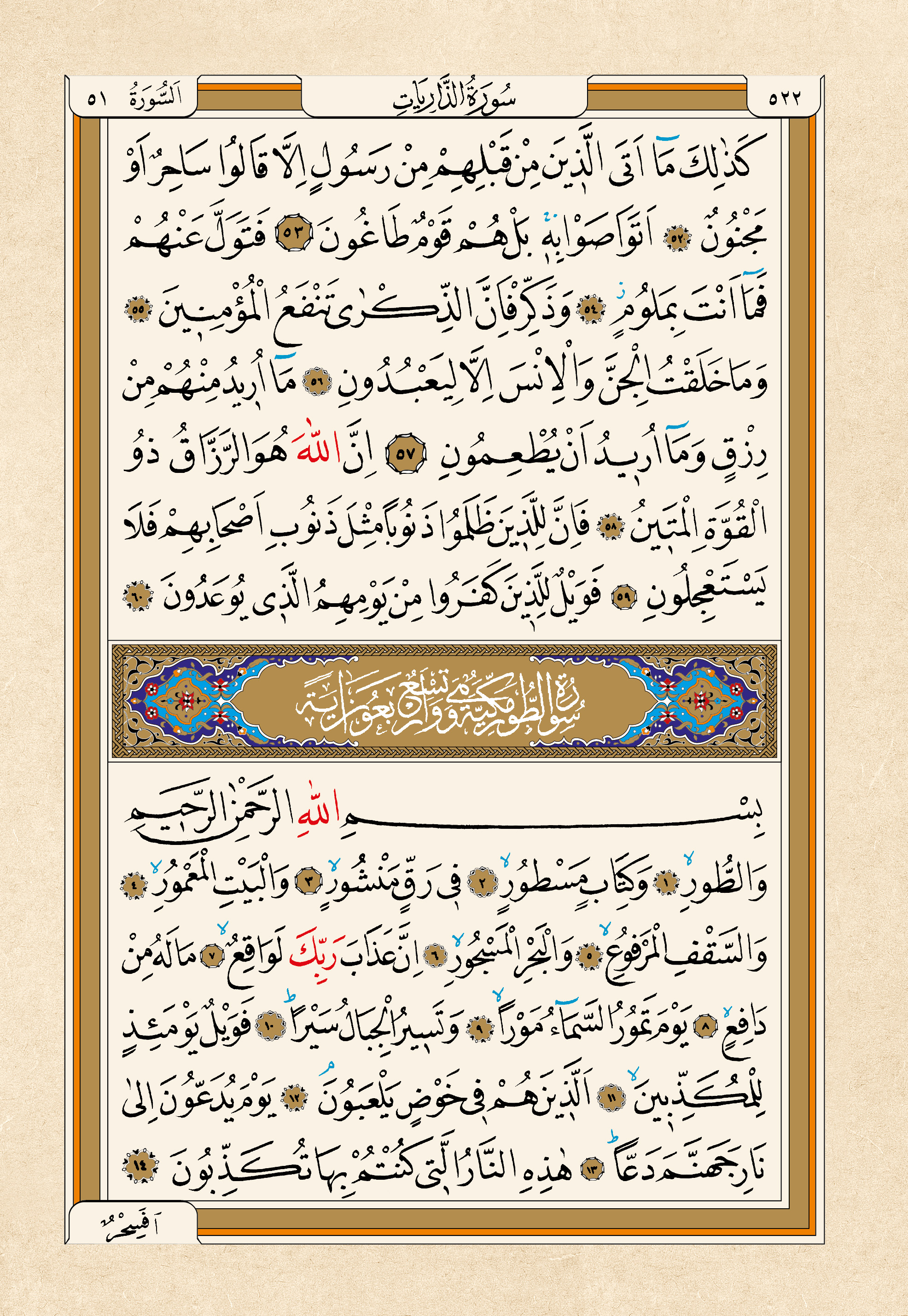 Kur'an-ı Kerim — 522. sayfa