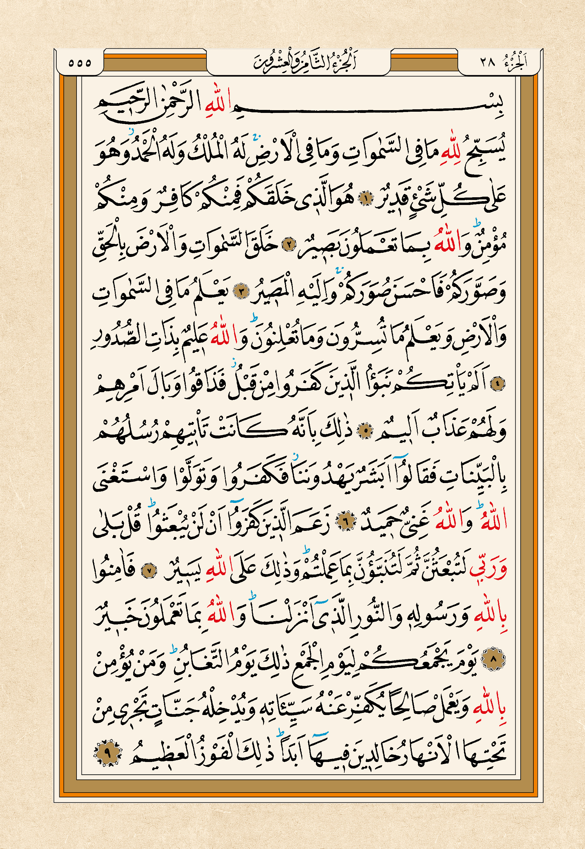 Kur'an-ı Kerim — 555. sayfa