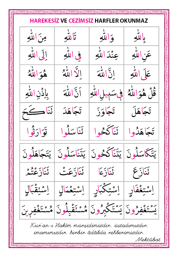 Med ders tablosu 1